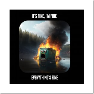 Nothing to see here, Everything's fine v2 Posters and Art